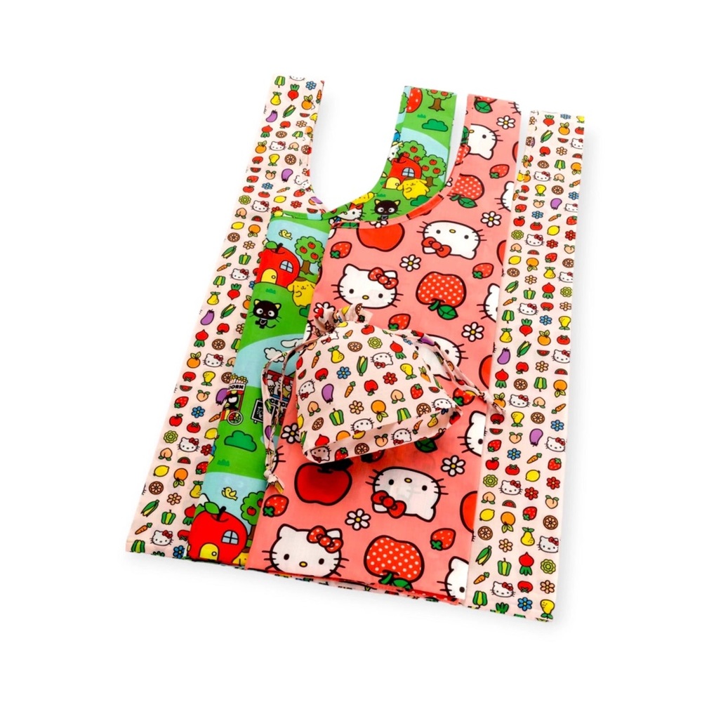 BAGGU Hello Kitty and Friends Reusable Bag Set - Pink and Multicolor